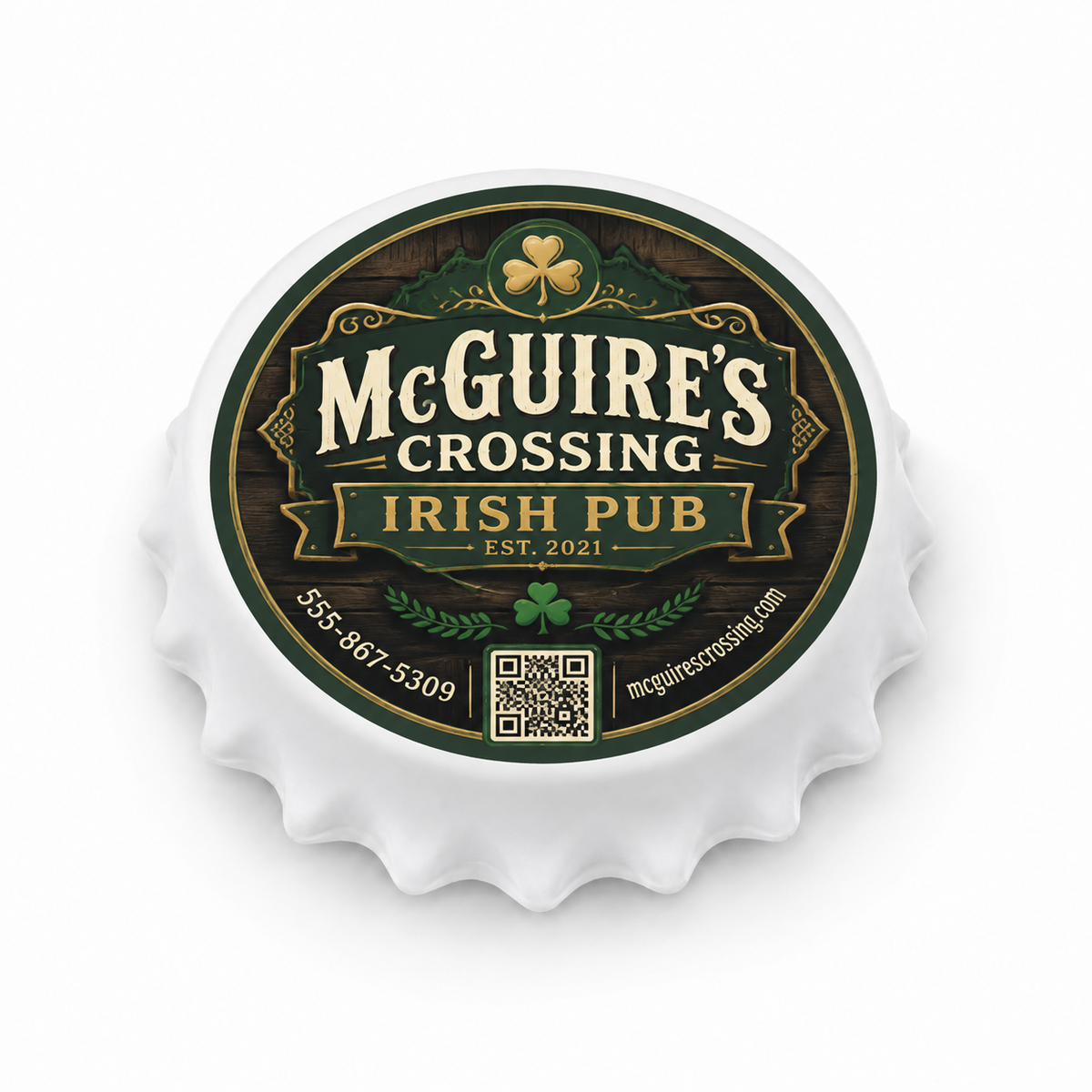 Custom Pub Bottle Opener Magnets
