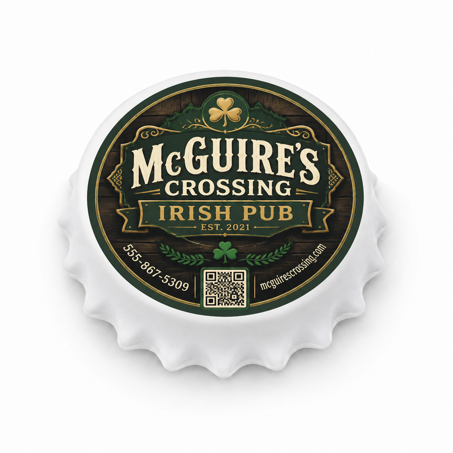 Custom Pub Bottle Opener Magnets