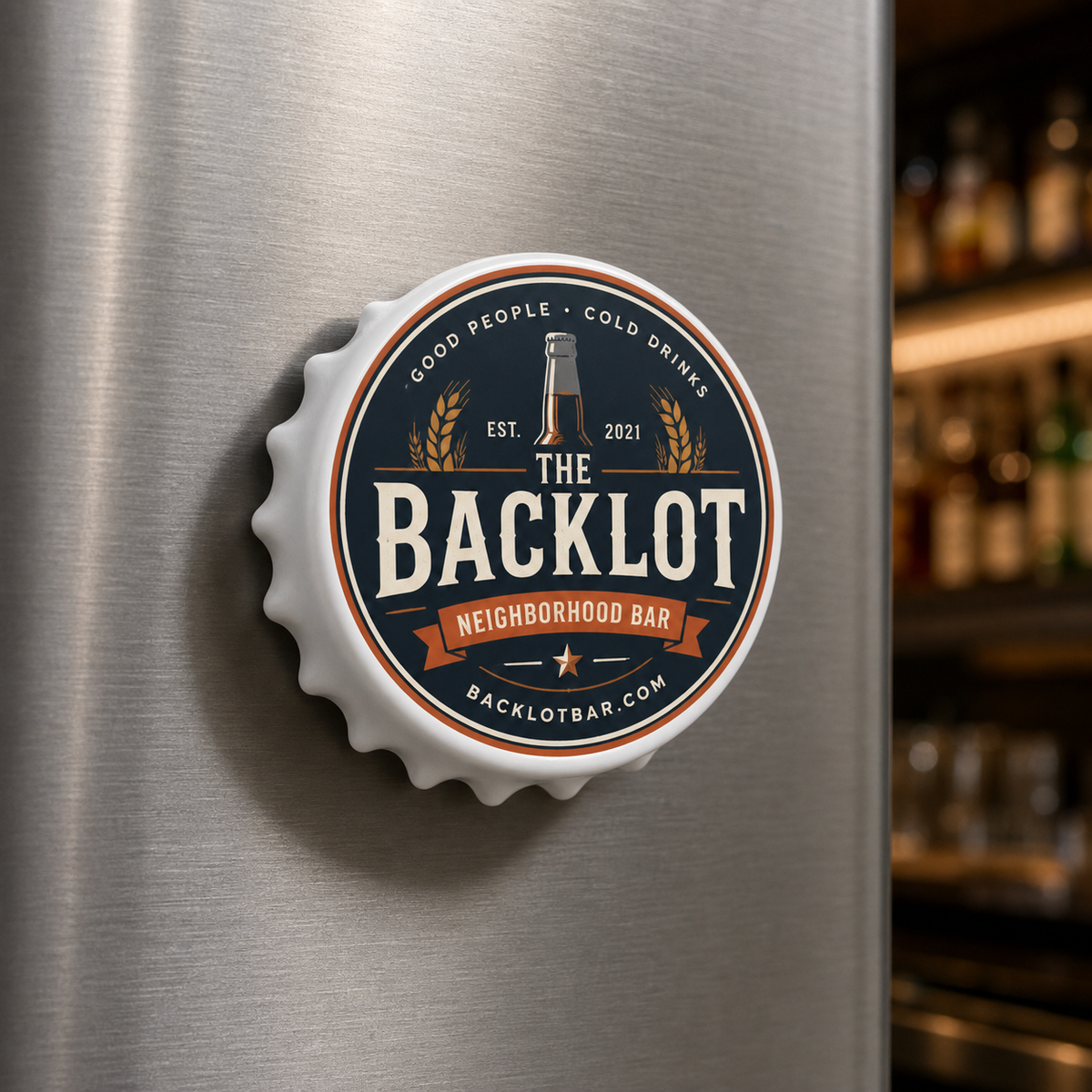 Custom Bar Logo Bottle Opener Magnets