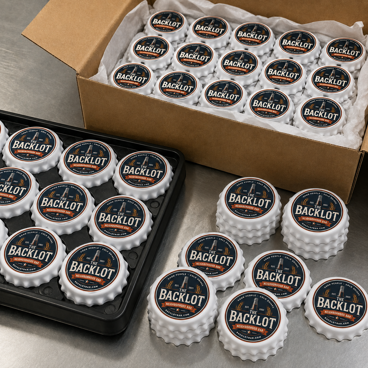 Custom Bar Logo Bottle Opener Magnets