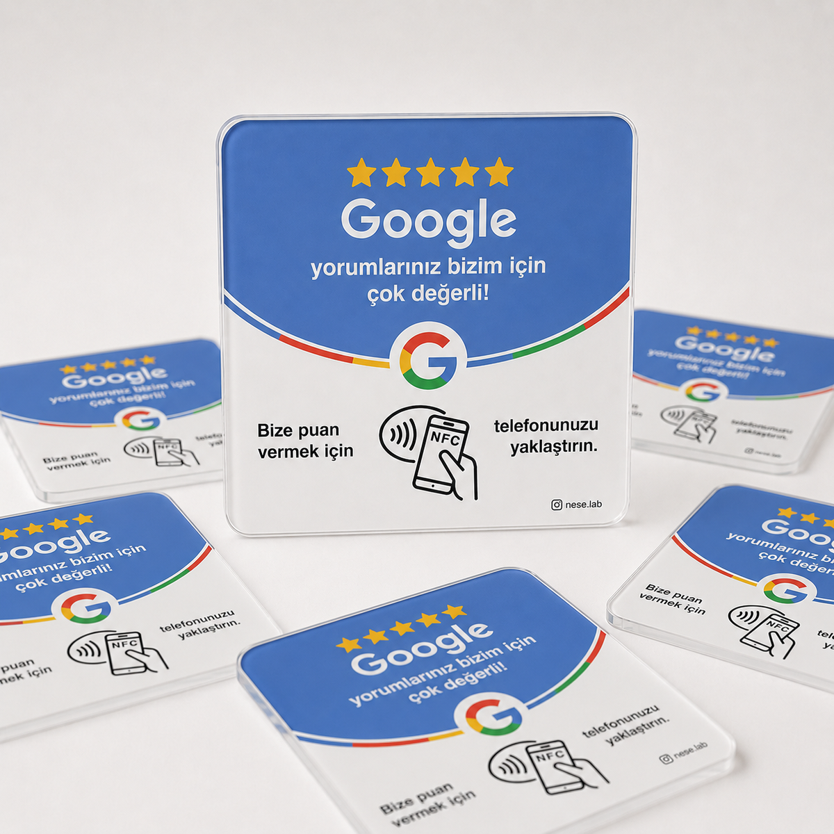 NFC Review & Social Media Cards