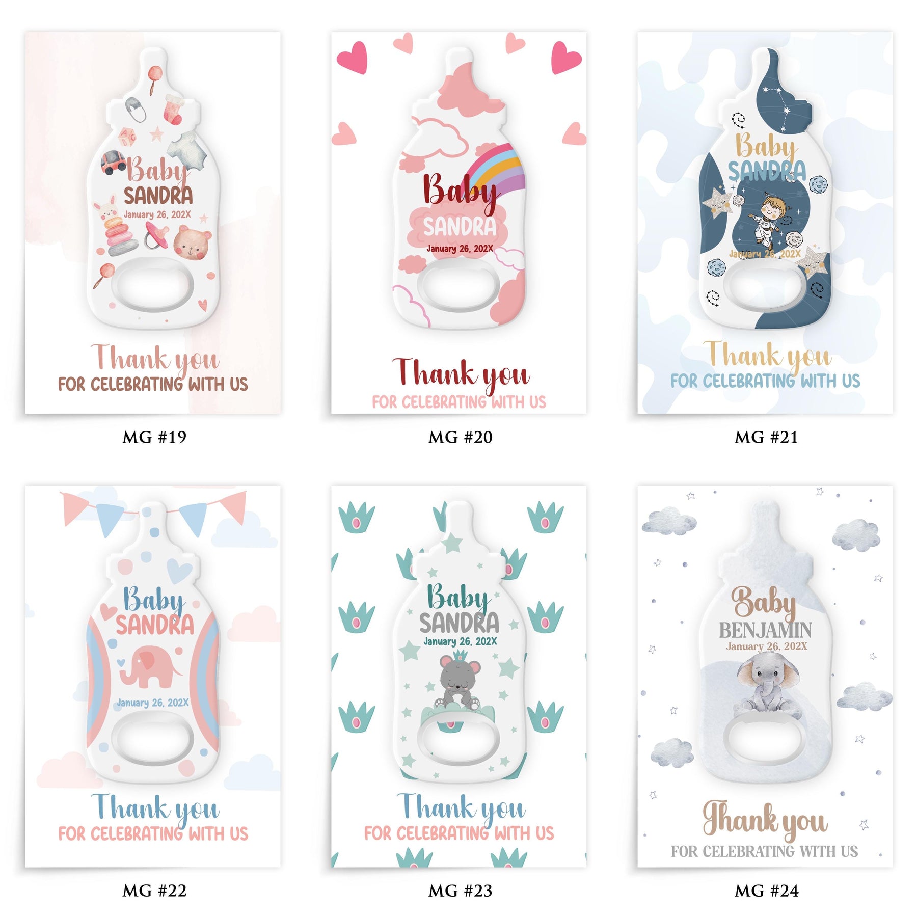 Pink Flamingo Baby Shower Bottle Opener Favors - Product Image 5