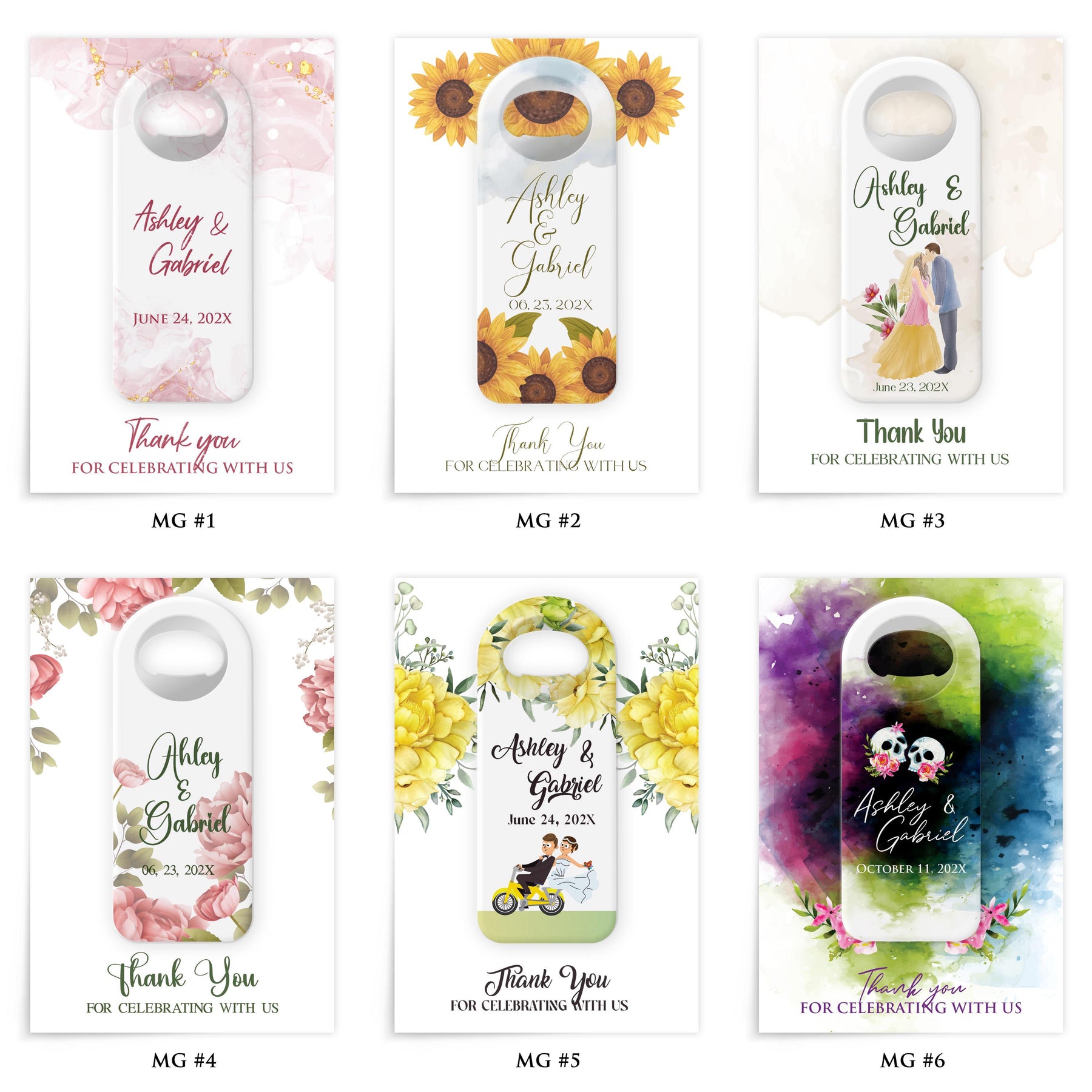 Tropical Palm Bottle Opener Wedding Favors - Product Image 2