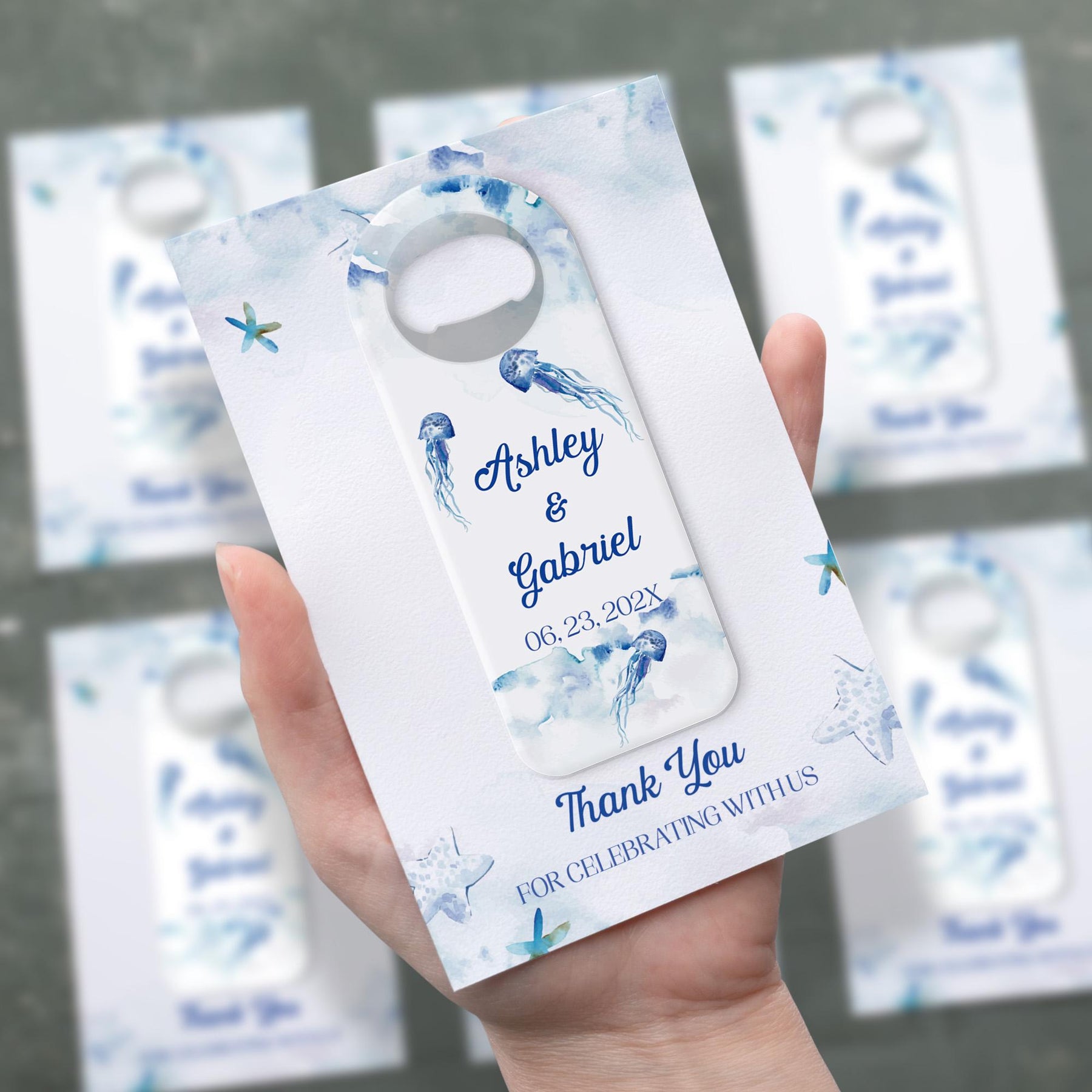 Jellyfish Bottle Opener Wedding Favors - Product Image 2