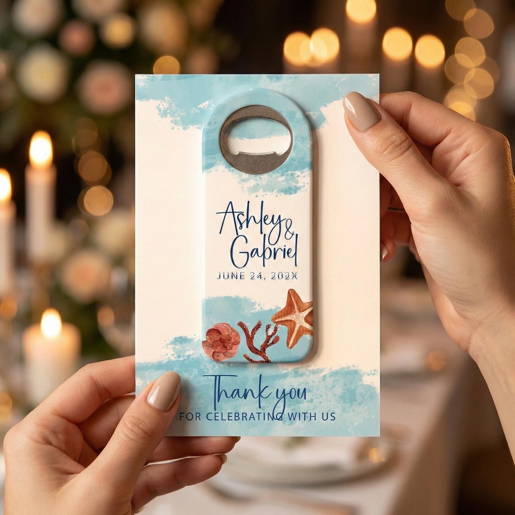 Starfish Bottle Opener Wedding Favors