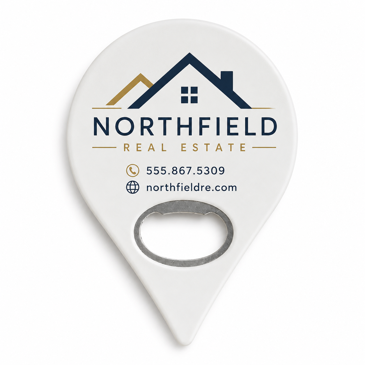 Custom Brokerage Logo Bottle Opener Magnets – main product view