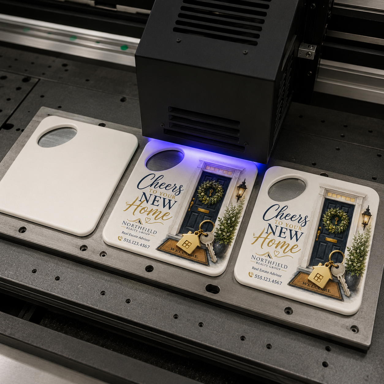 Cheers to Your New Home Bottle Opener Magnets – UV printing process