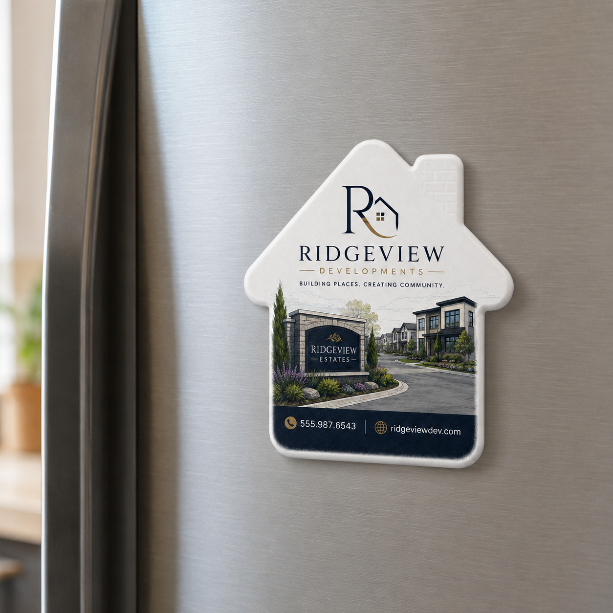 Custom Property Developer Bottle Opener Magnets – magnetic use on a metal surface