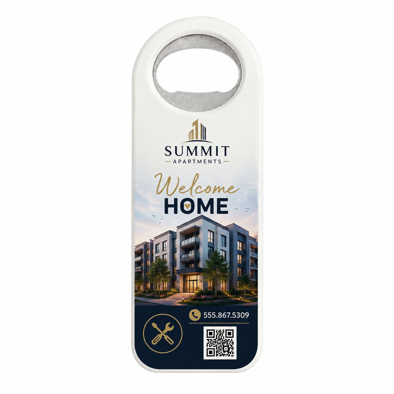 Apartment Move-In Bottle Opener Magnets – main product view