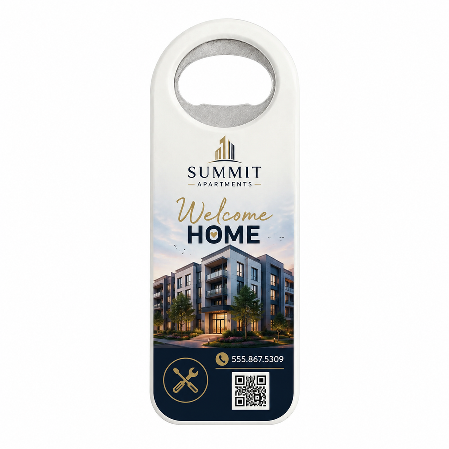 Apartment Move-In Bottle Opener Magnets – main product view