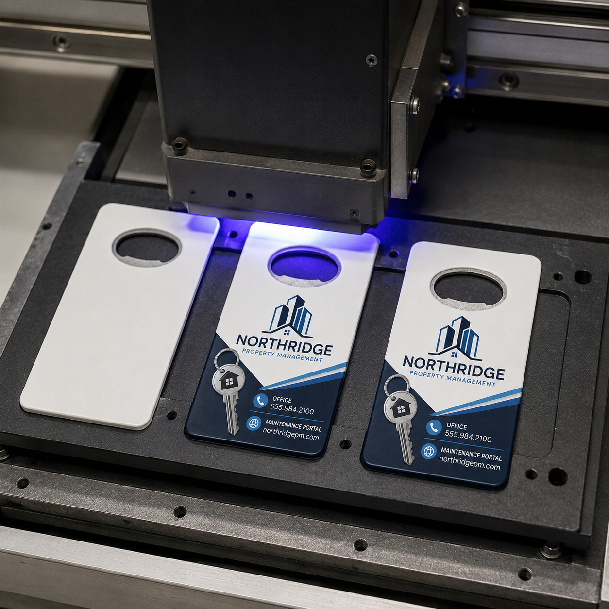 Property Management Bottle Opener Magnets – UV printing process