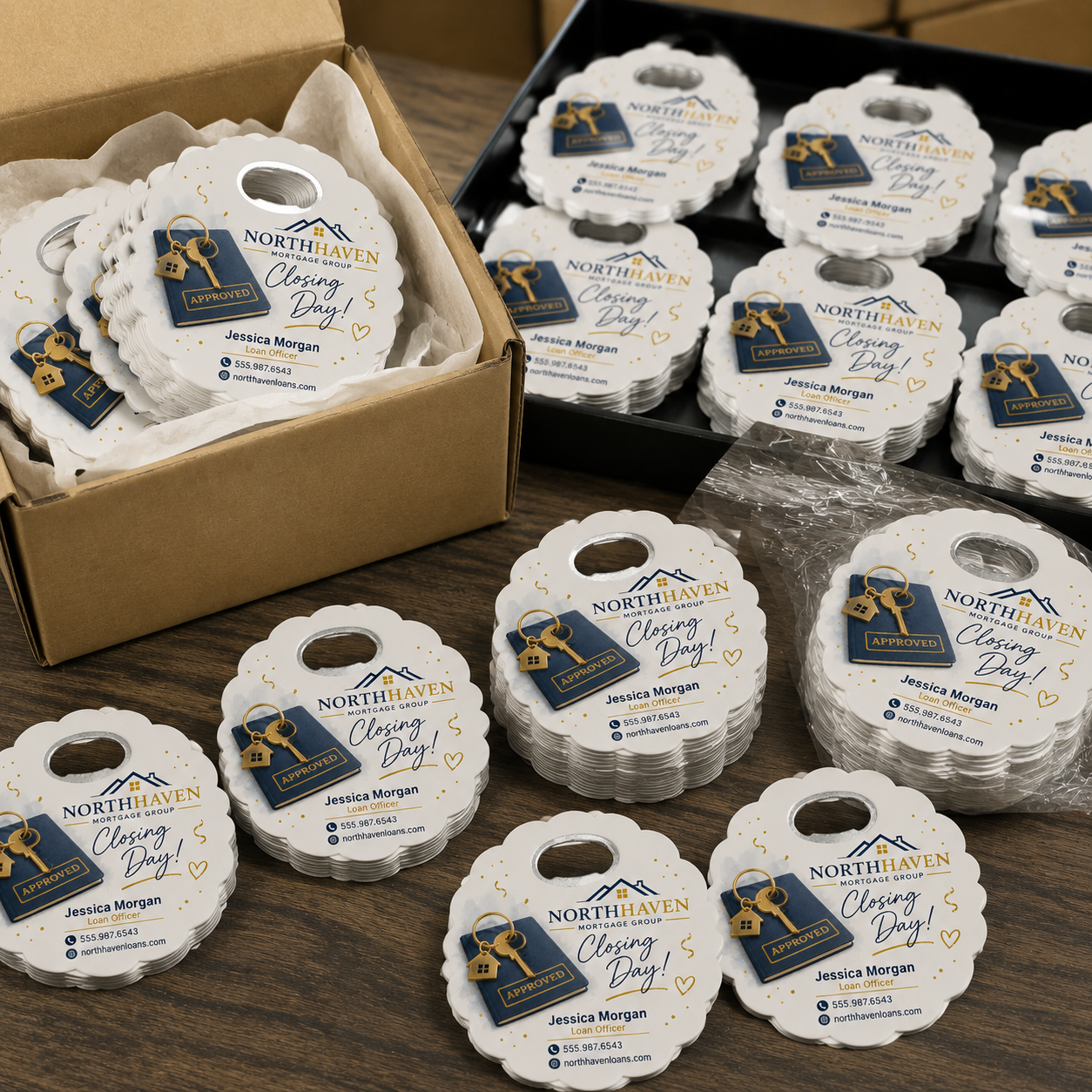Mortgage Broker Closing Bottle Opener Magnets – bulk order presentation