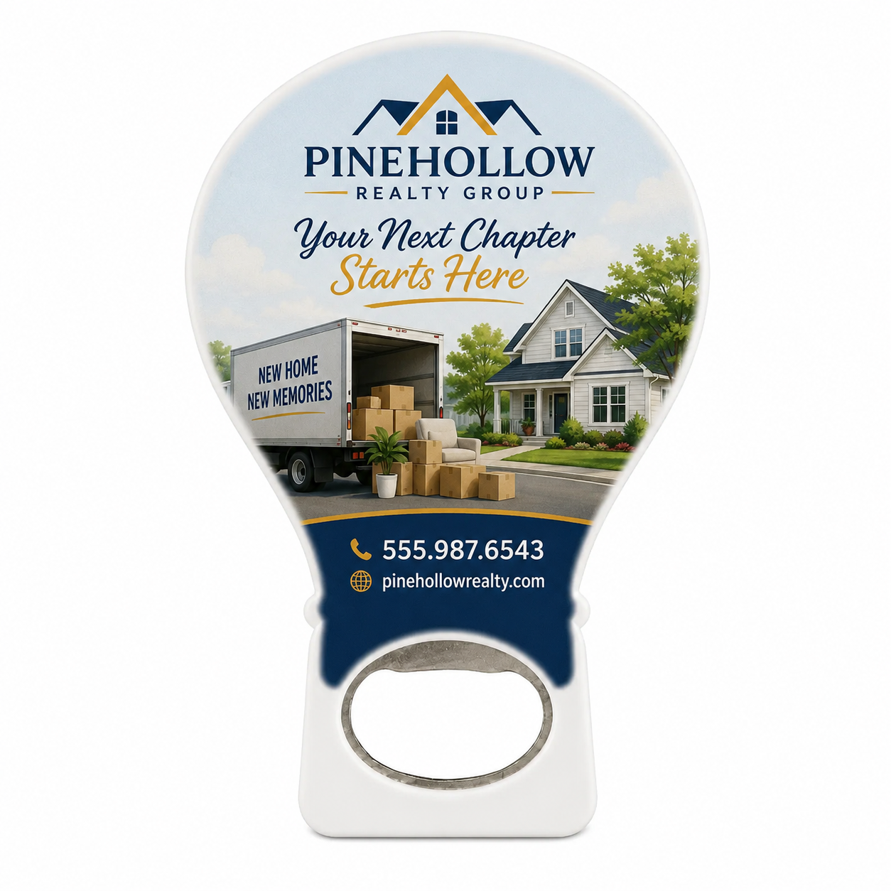 Moving Company Bottle Opener Magnets – main product view