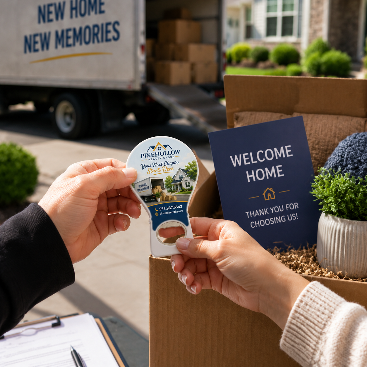 Moving Company Bottle Opener Magnets – promotional use scene