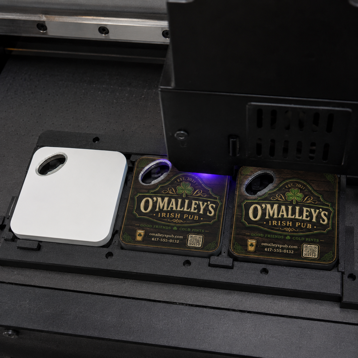 Custom Pub Bottle Opener Magnets – UV printing process
