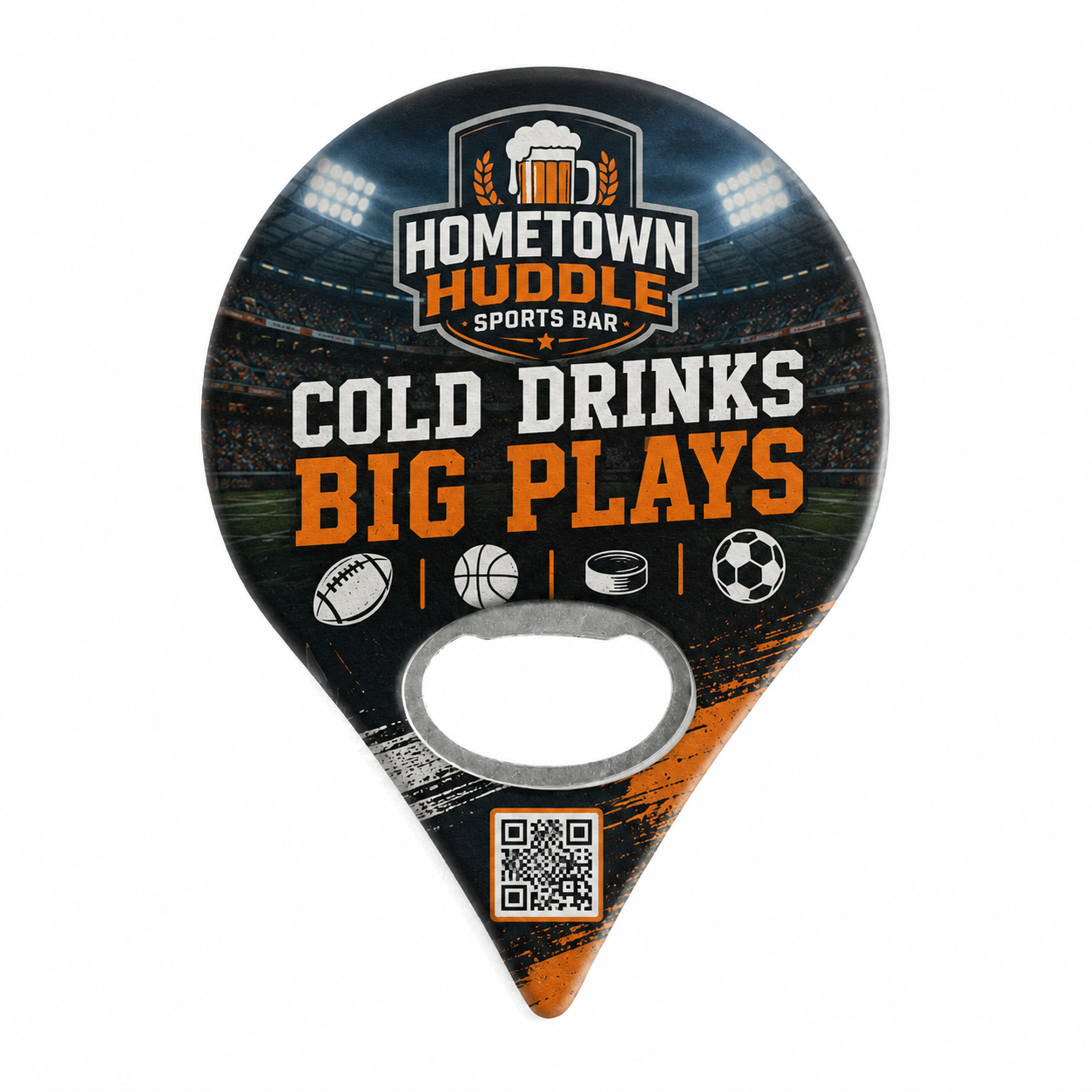 Sports Bar Promotional Bottle Opener Magnets – main product view