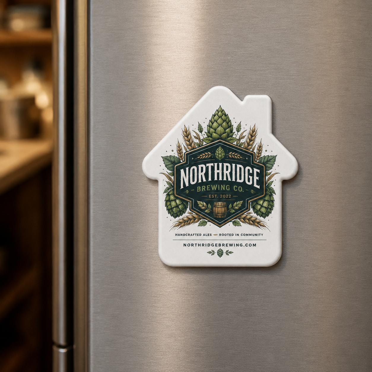Custom Brewery Bottle Opener Magnets – magnetic use on a metal surface