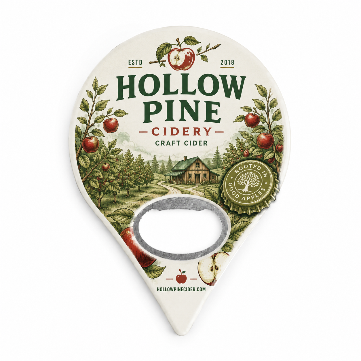 Custom Cidery Bottle Opener Magnets – main product view