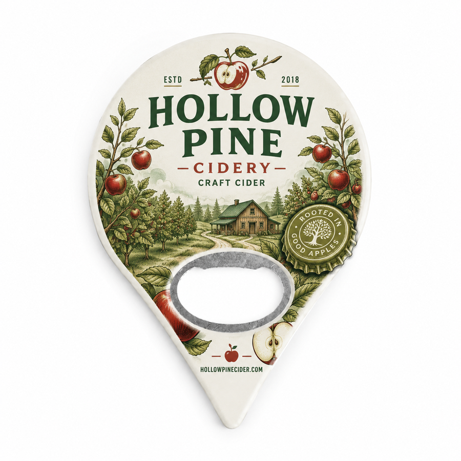 Custom Cidery Bottle Opener Magnets – main product view