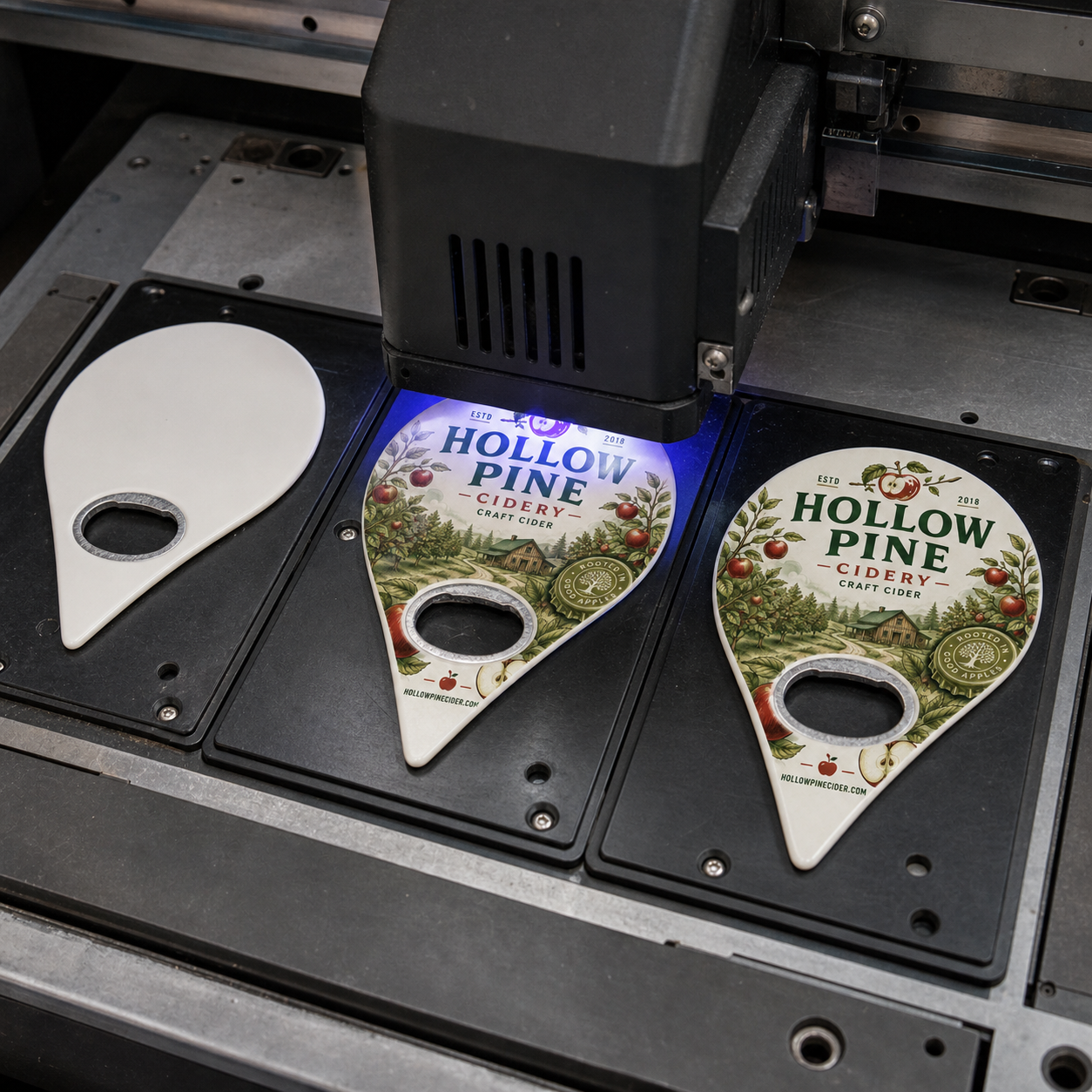 Custom Cidery Bottle Opener Magnets – UV printing process