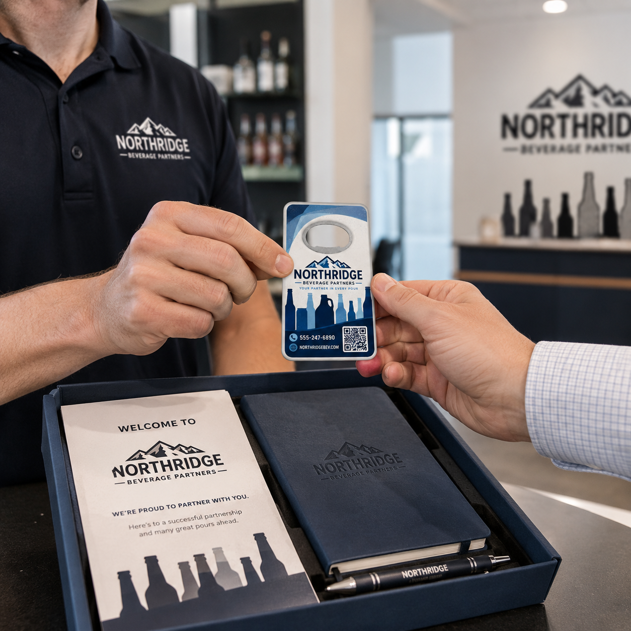 Beverage Distributor Bottle Opener Magnets – promotional use scene