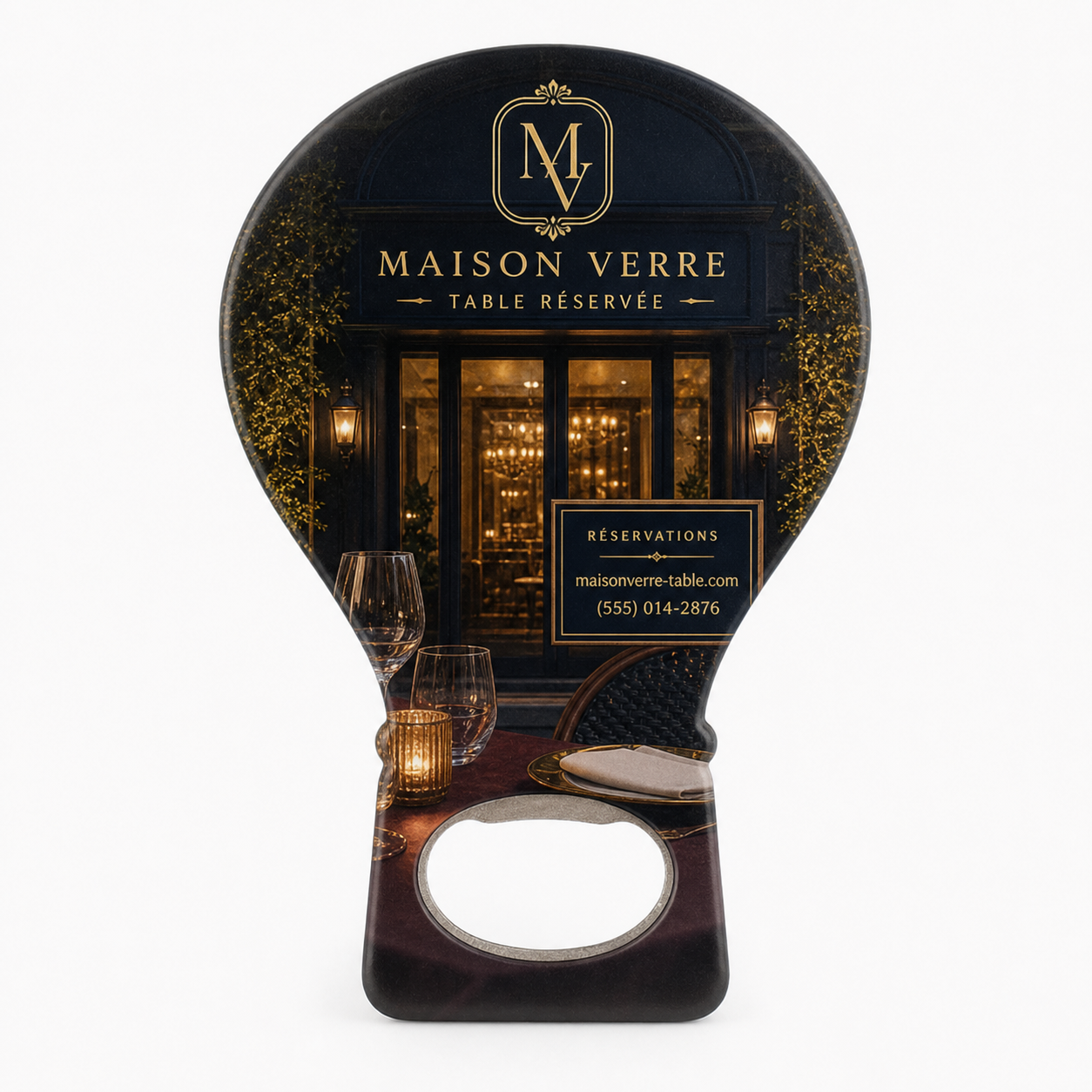 Custom Restaurant Bottle Opener Magnets – main product view