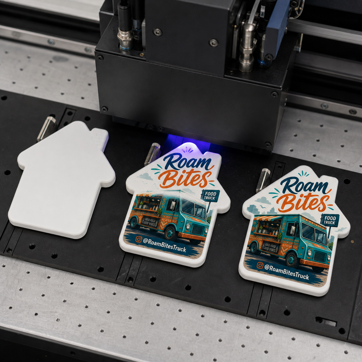 Custom Food Truck Bottle Opener Magnets – UV printing process