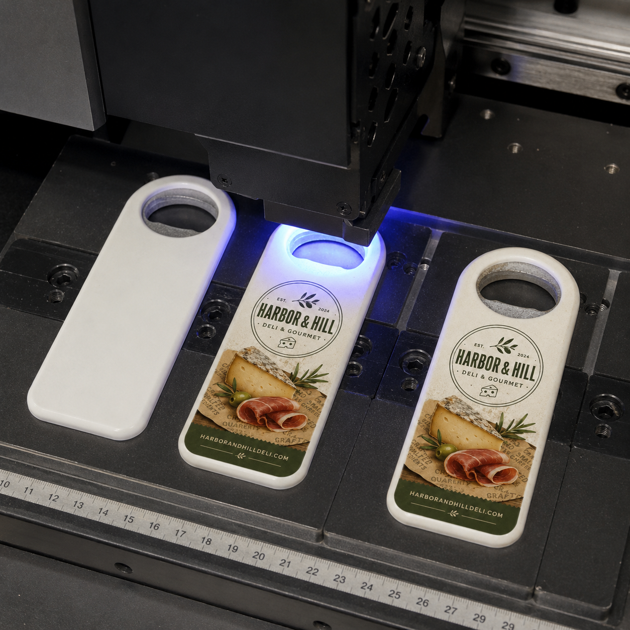 Gourmet Food Shop Bottle Opener Magnets – UV printing process