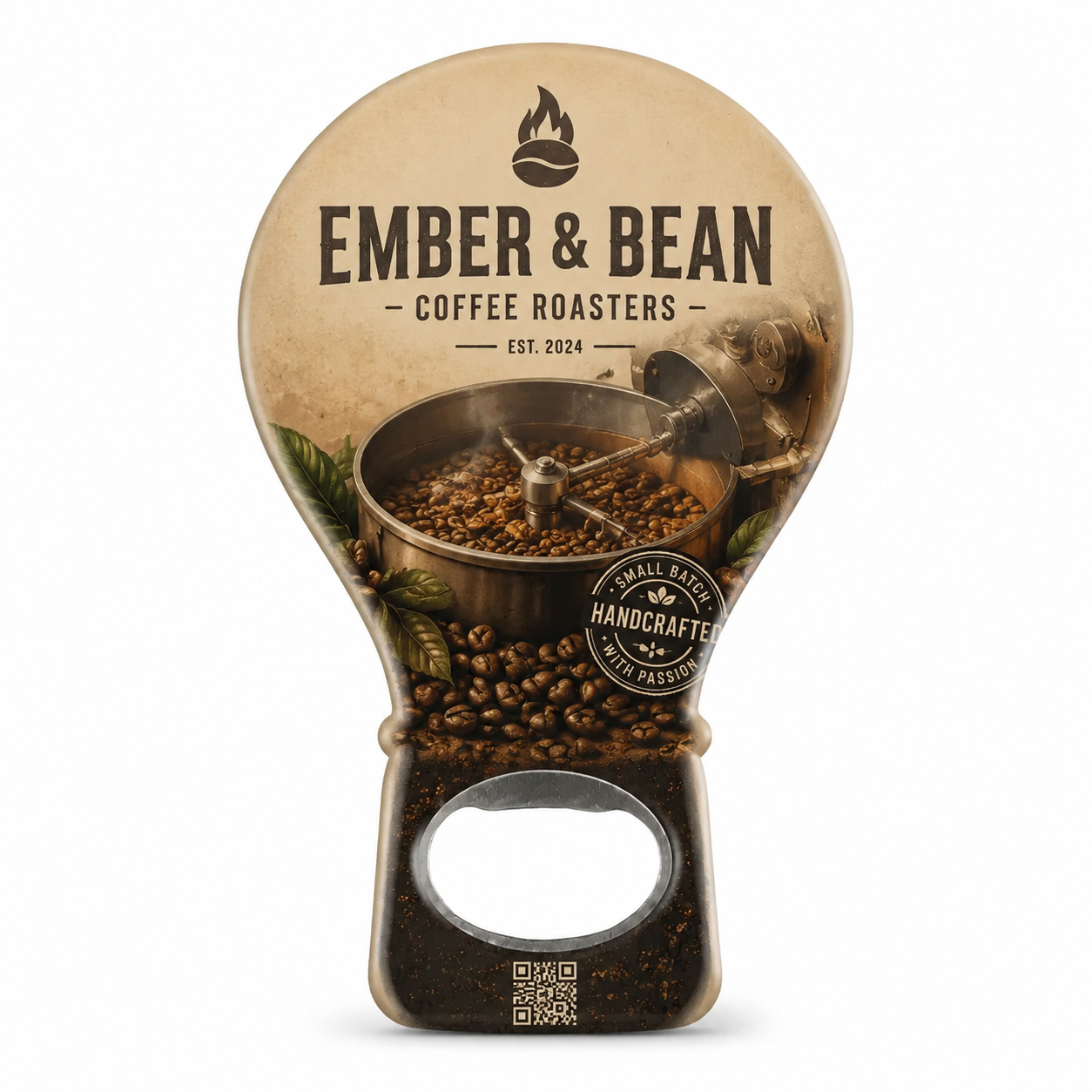 Coffee Roaster Bottle Opener Magnets – main product view