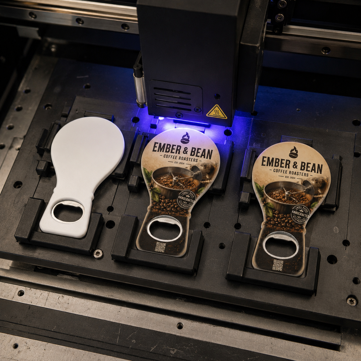 Coffee Roaster Bottle Opener Magnets – UV printing process