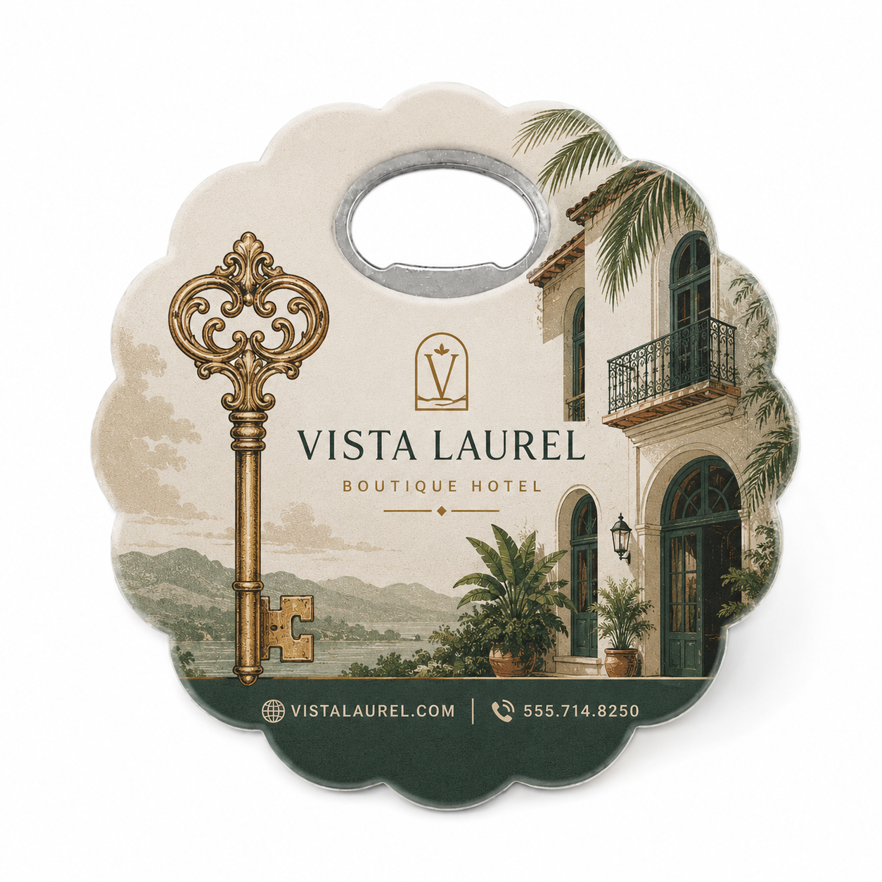 Boutique Hotel Bottle Opener Magnets – main product view