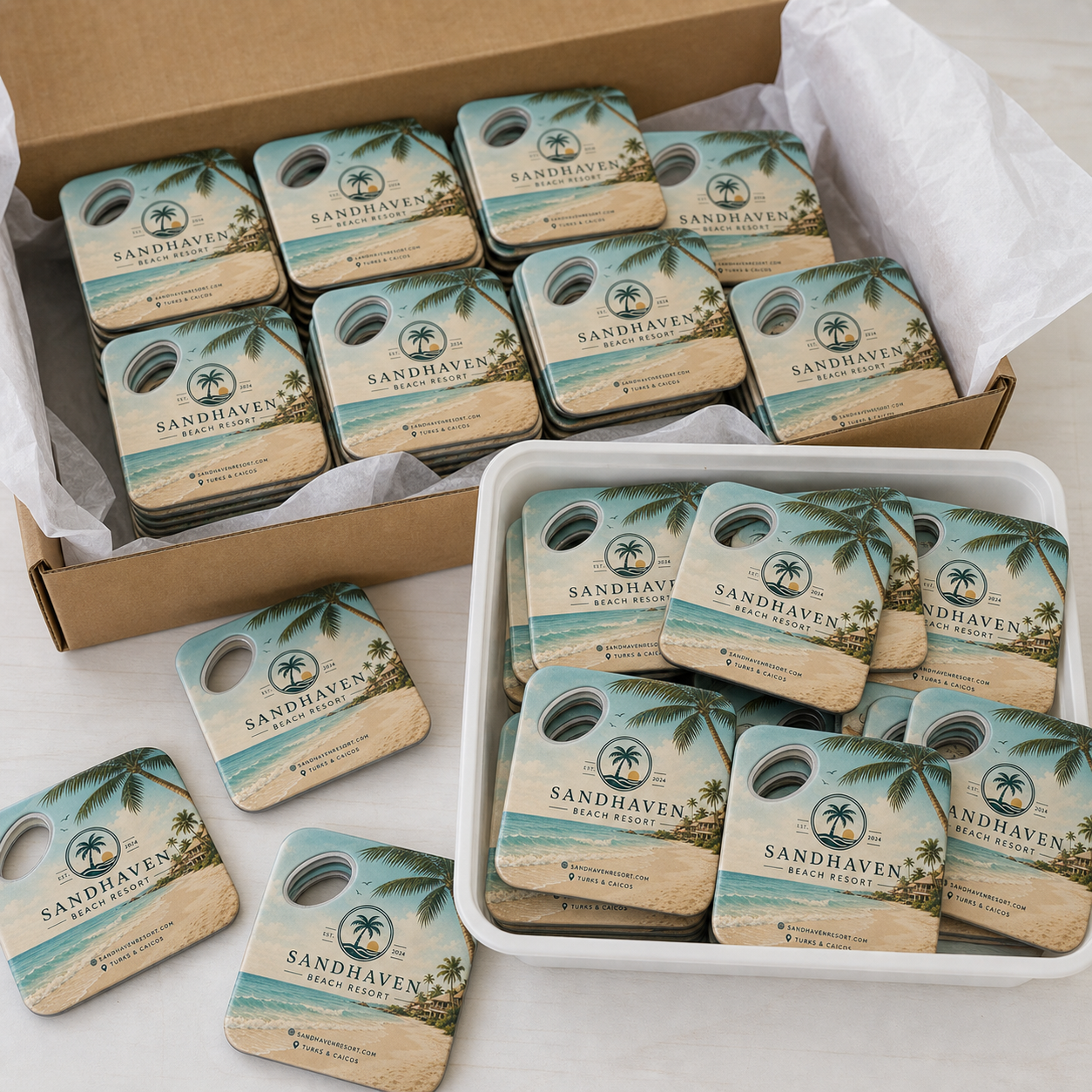 Resort Bottle Opener Magnets – bulk order presentation