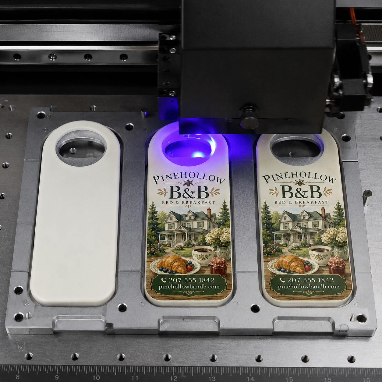 B&B Bottle Opener Magnets – UV printing process