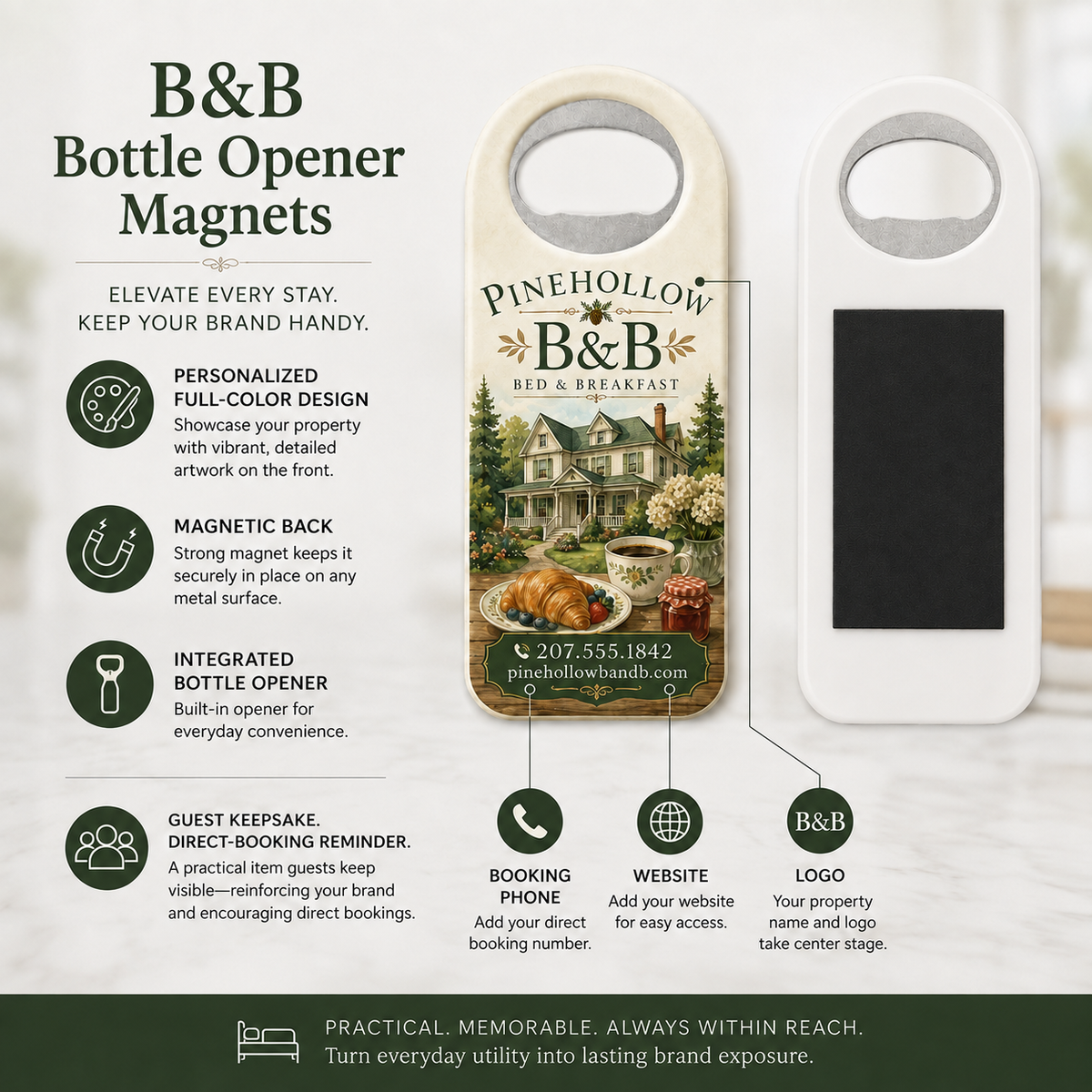 B&B Bottle Opener Magnets