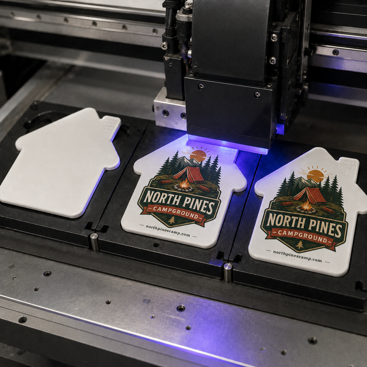 Campground Bottle Opener Magnets – UV printing process