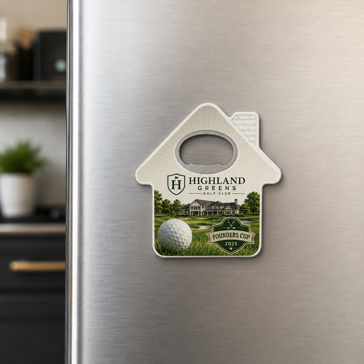 Golf Club Bottle Opener Magnets – magnetic use on a metal surface