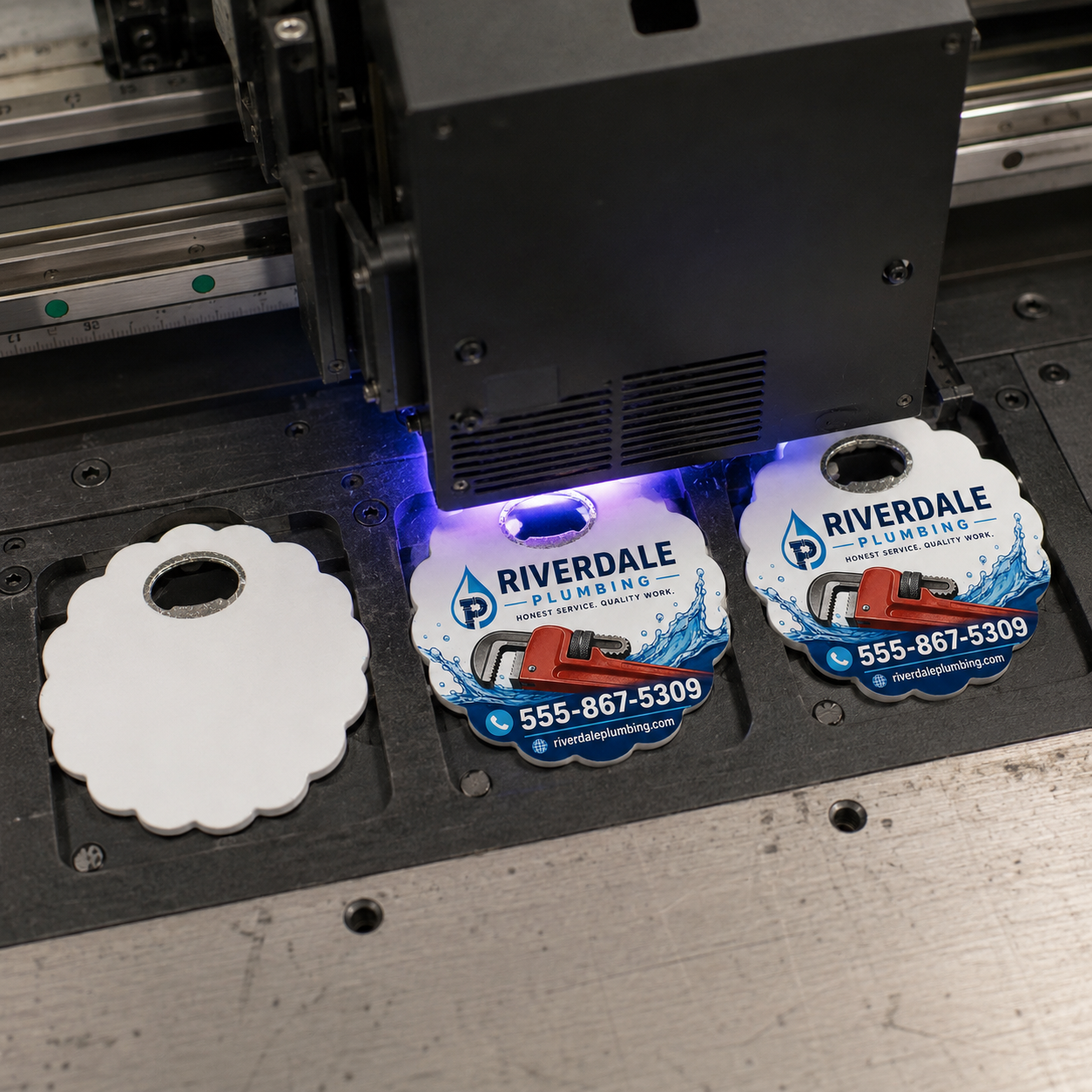 Plumber Bottle Opener Magnets – UV printing process