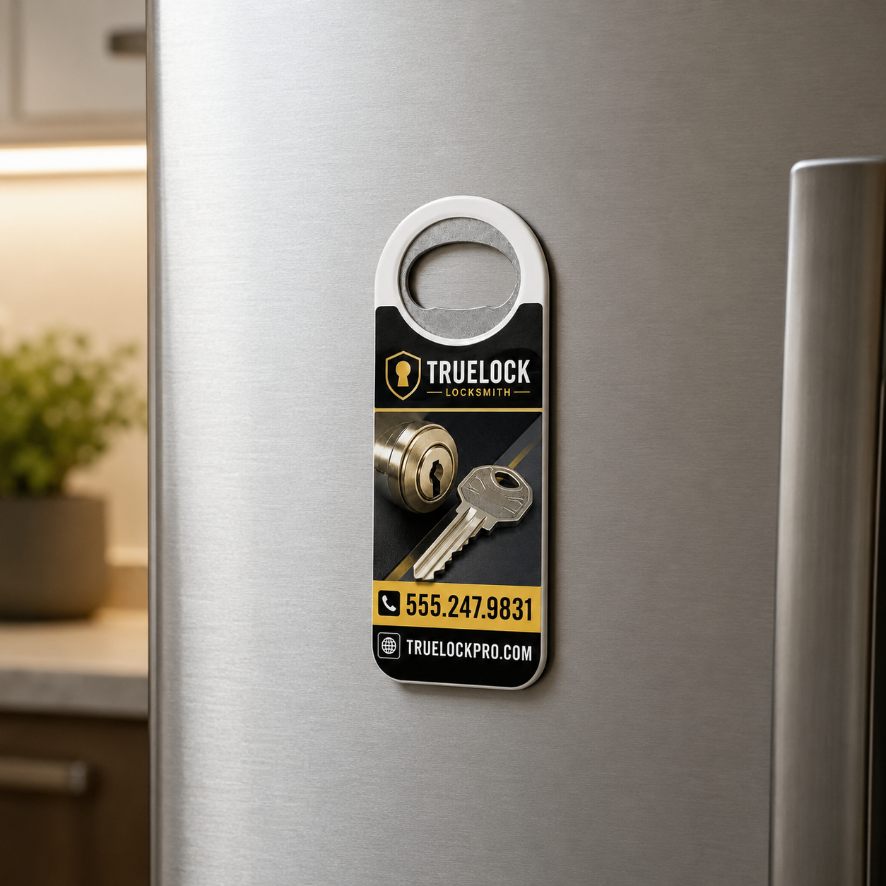 Locksmith Bottle Opener Magnets – magnetic use on a metal surface