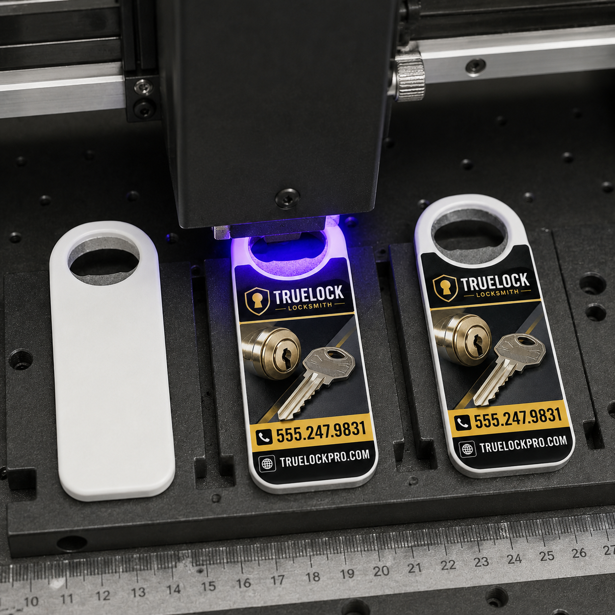 Locksmith Bottle Opener Magnets – UV printing process