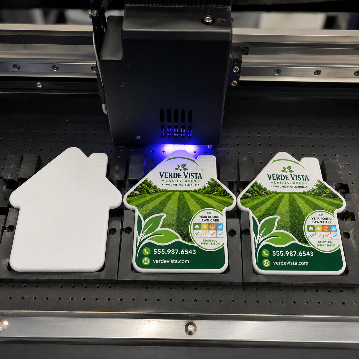 Landscaping Bottle Opener Magnets – UV printing process