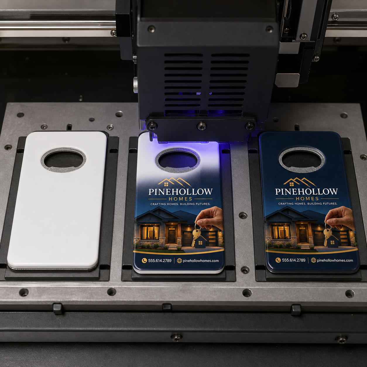 Home Builder Bottle Opener Magnets – UV printing process