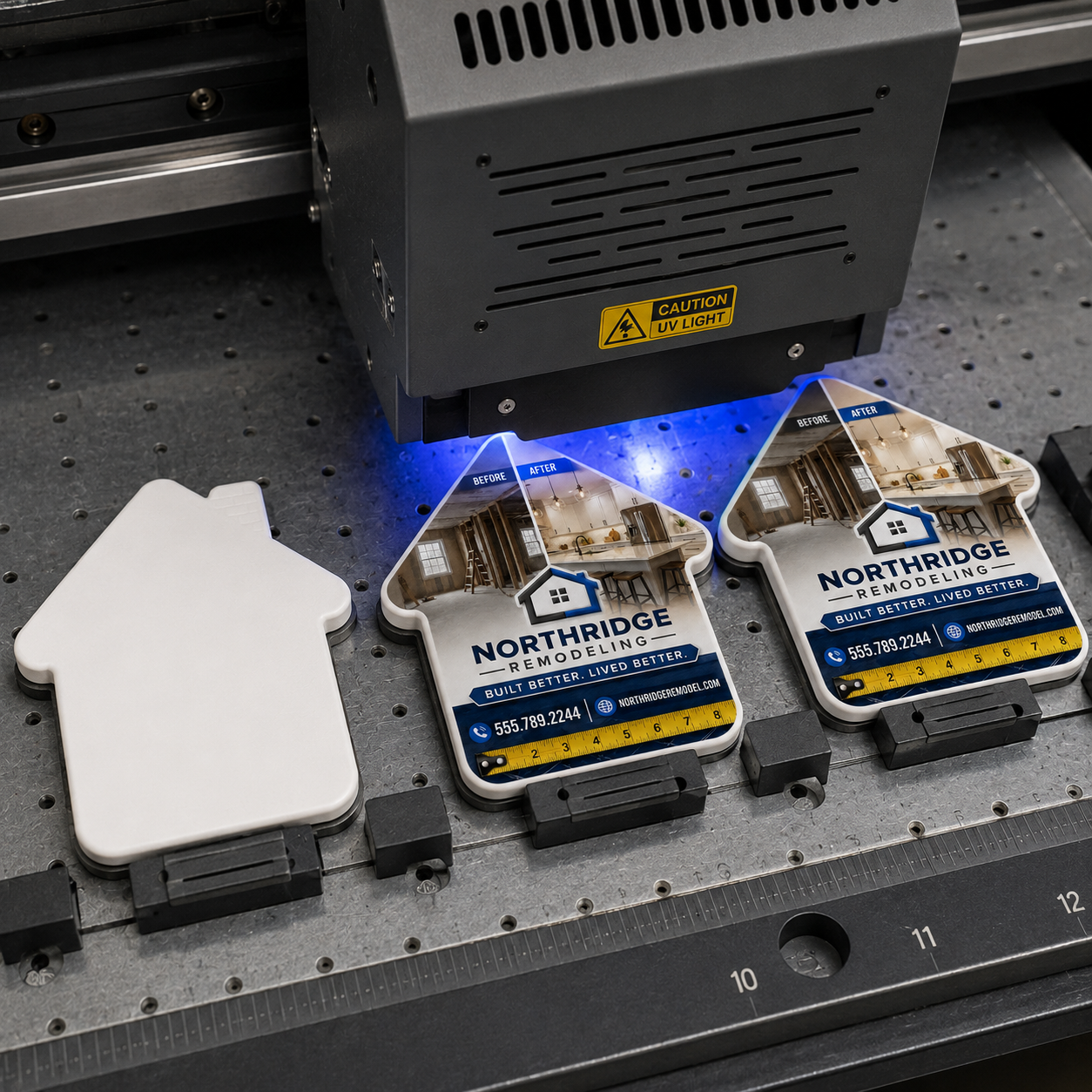 Remodeling Company Bottle Opener Magnets – UV printing process