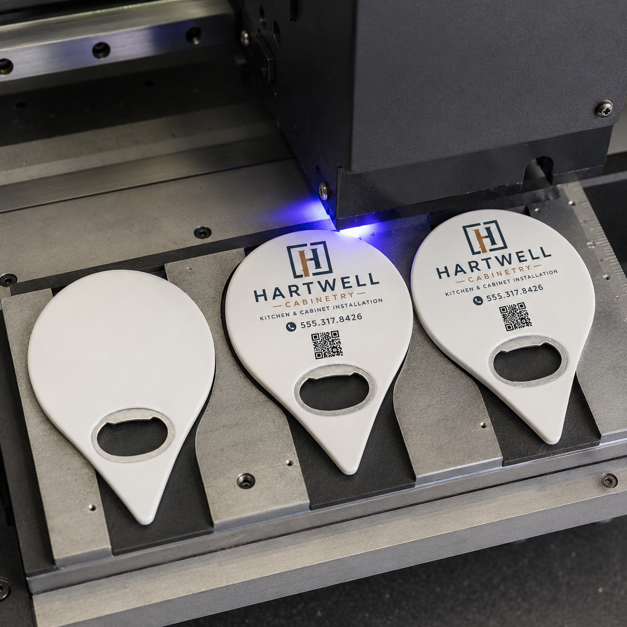 Kitchen Contractor Bottle Opener Magnets – UV printing process