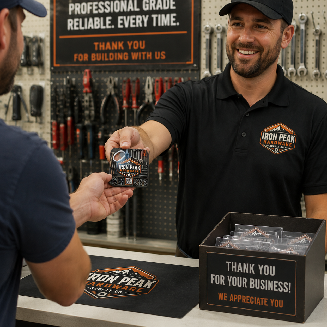Hardware Store Bottle Opener Magnets – promotional use scene