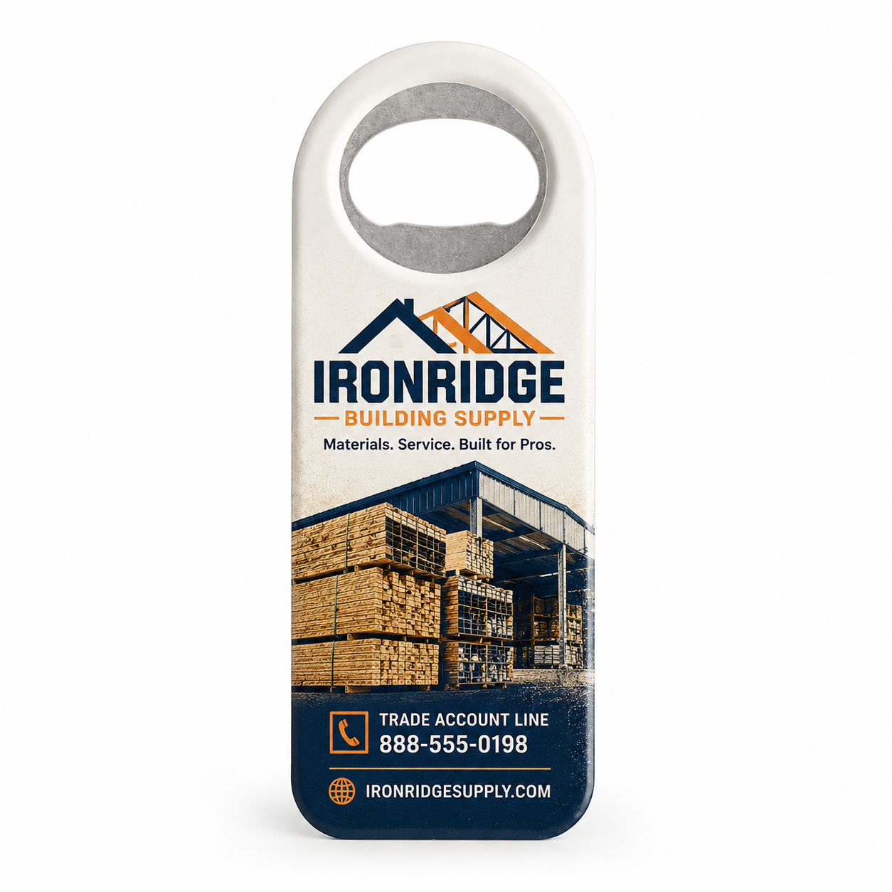 Building Supplier Bottle Opener Magnets – main product view