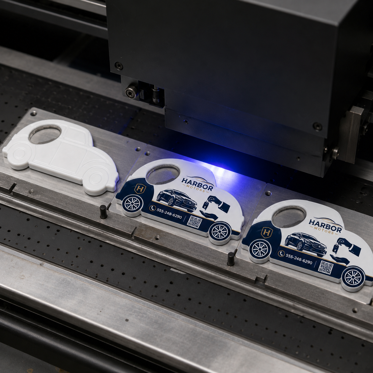 Car Dealership Bottle Opener Magnets – UV printing process