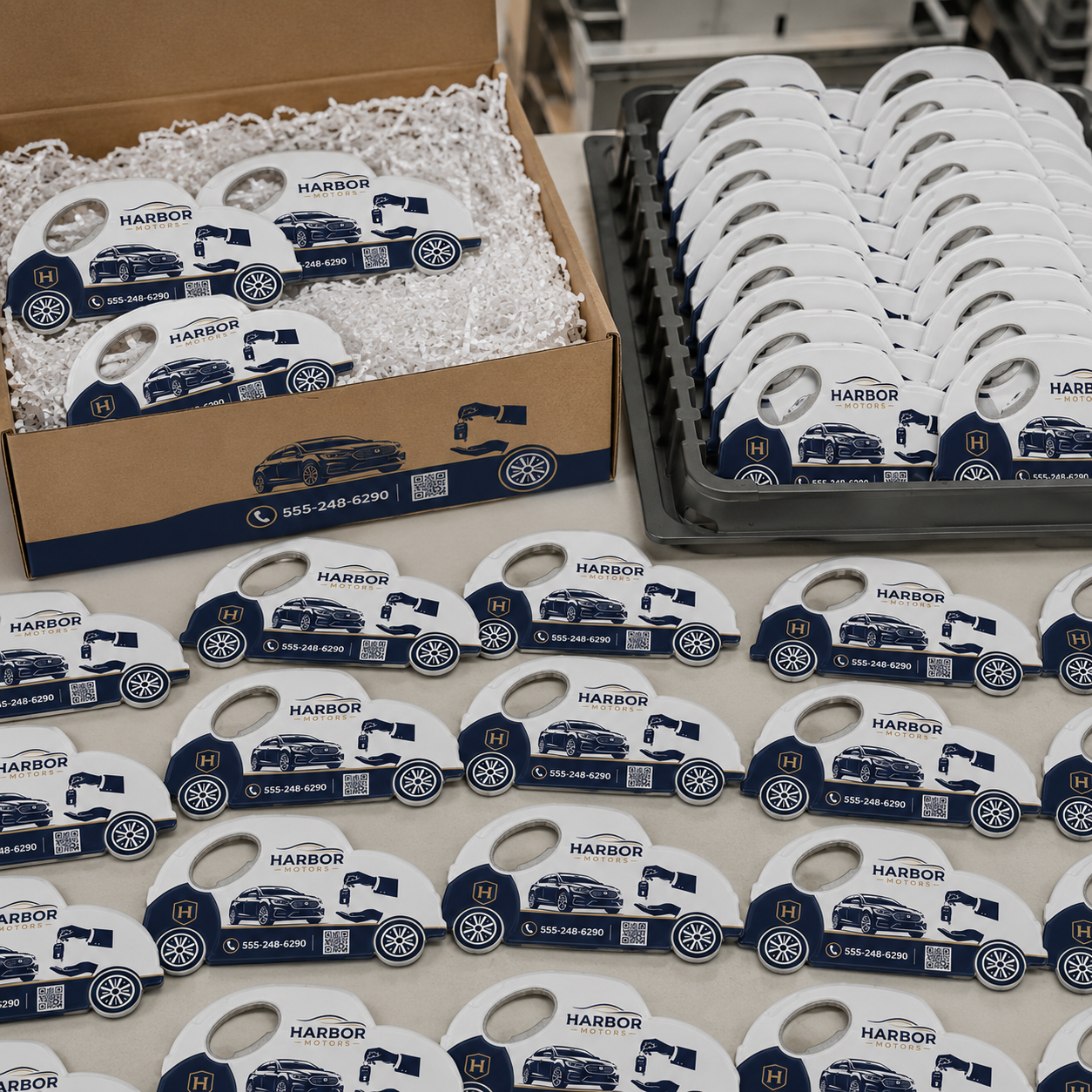 Car Dealership Bottle Opener Magnets – bulk order presentation
