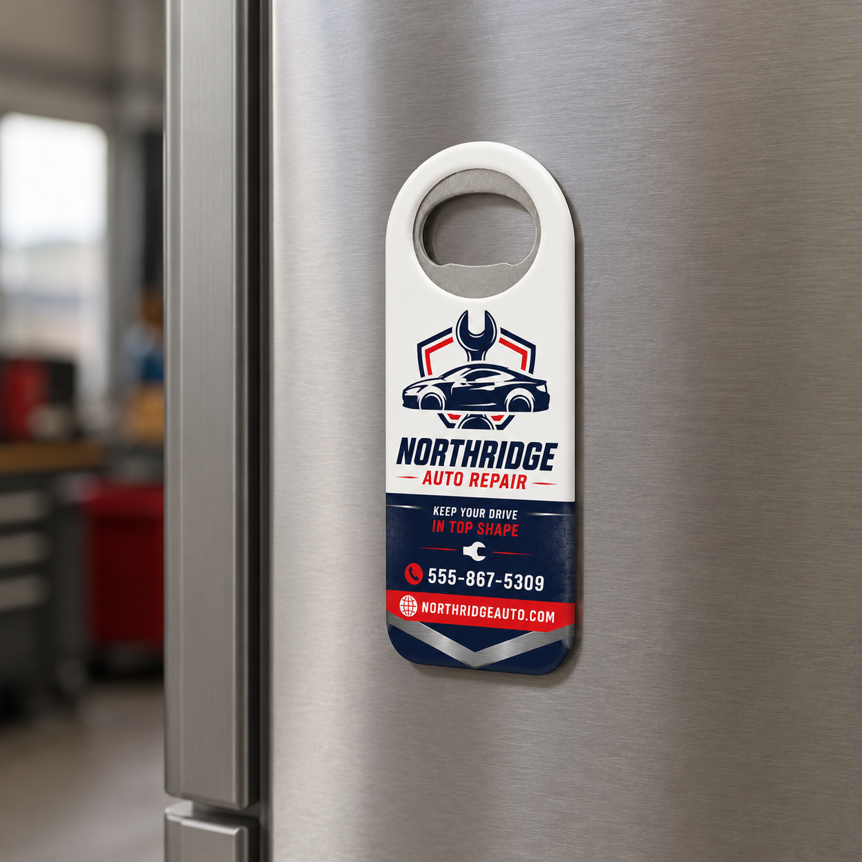 Auto Repair Bottle Opener Magnets – magnetic use on a metal surface