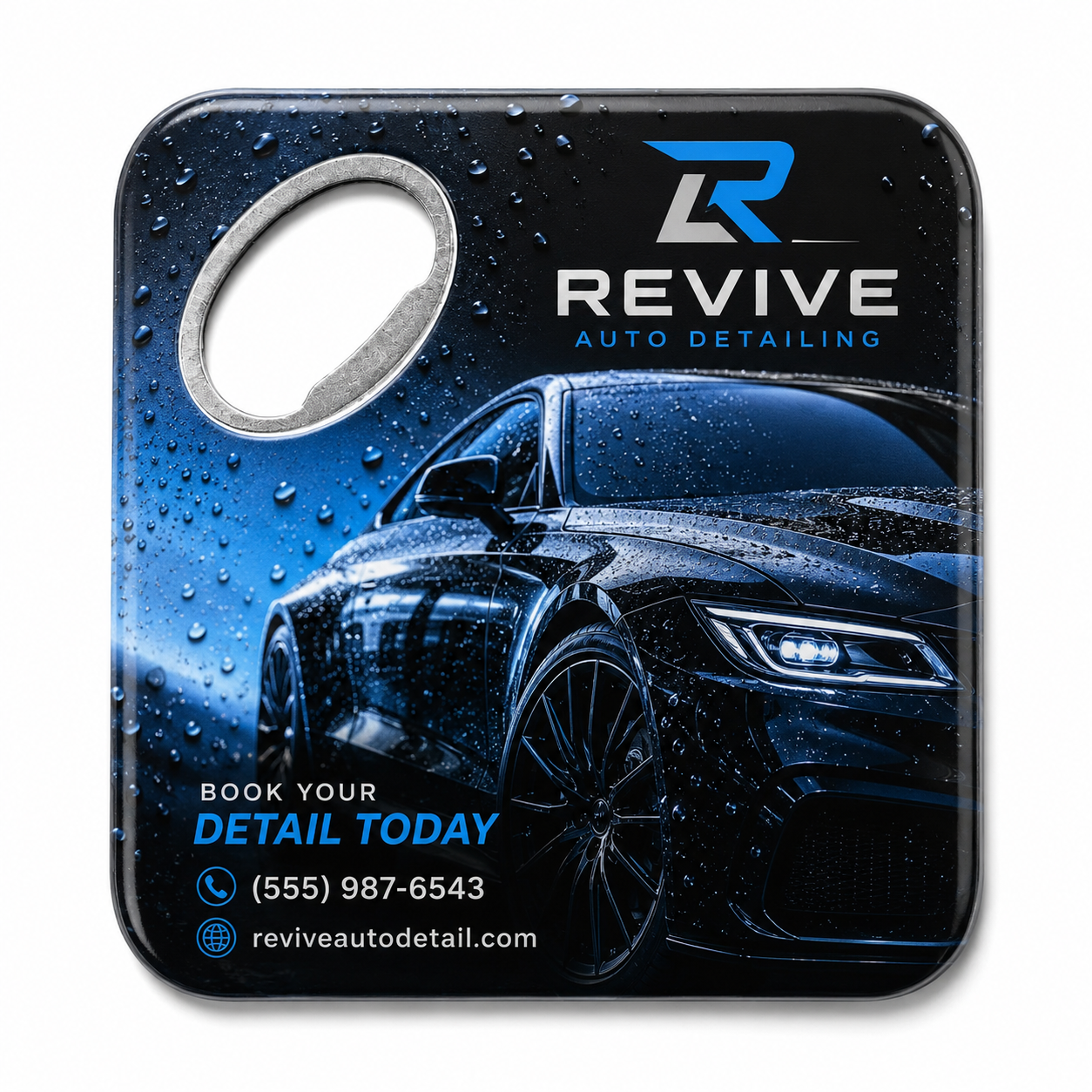 Car Detailing Bottle Opener Magnets – main product view