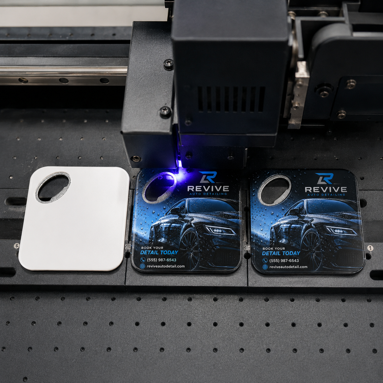 Car Detailing Bottle Opener Magnets – UV printing process